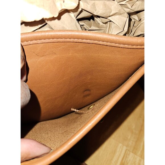 Vintage Coach Willis Glove Tanned Leather Satchel Crossbody Bag Turn Lock 1995 - Picture 13 of 13